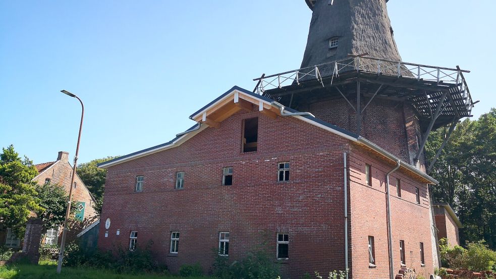 Das Packhaus ist laut Gundolf Scheweling nahezu fertig. Es fehlen nur noch die neuen Fenster und die Luke. Foto: Karin Böhmer