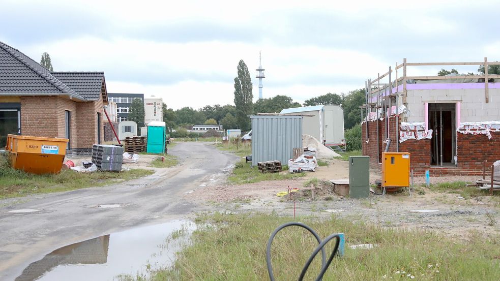 Das größte Baugebiet im Landkreis Aurich findet sich in Aurich „Im Timp“ im Bereich Extum/Haxtum. Foto: Romuald Banik