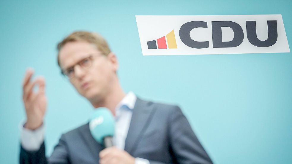„Die CDU wird wieder schwarz“, sagte Generalsekretär Carsten Linnemann. Foto: Kay Nietfeld/dpa