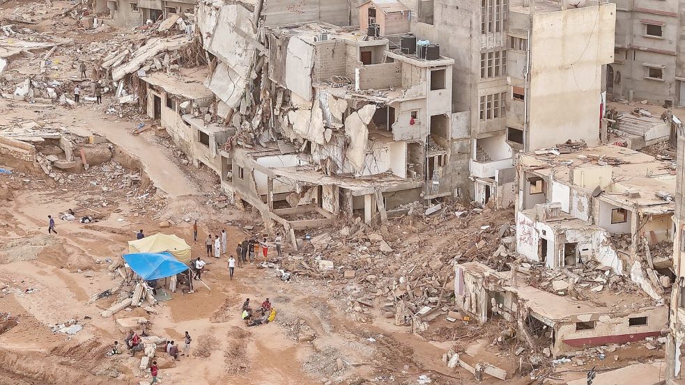 In den betroffenen Gebieten vergrößert sich die Sorge um das Weiter- und Überleben nach der Katastrophe. Foto: Muhammad J. Elalwany/AP