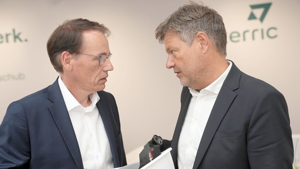 Bundeswirtschaftsminister Robert Habeck stattete Alterric-Chef Frank May einen Besuch ab. Foto: privat