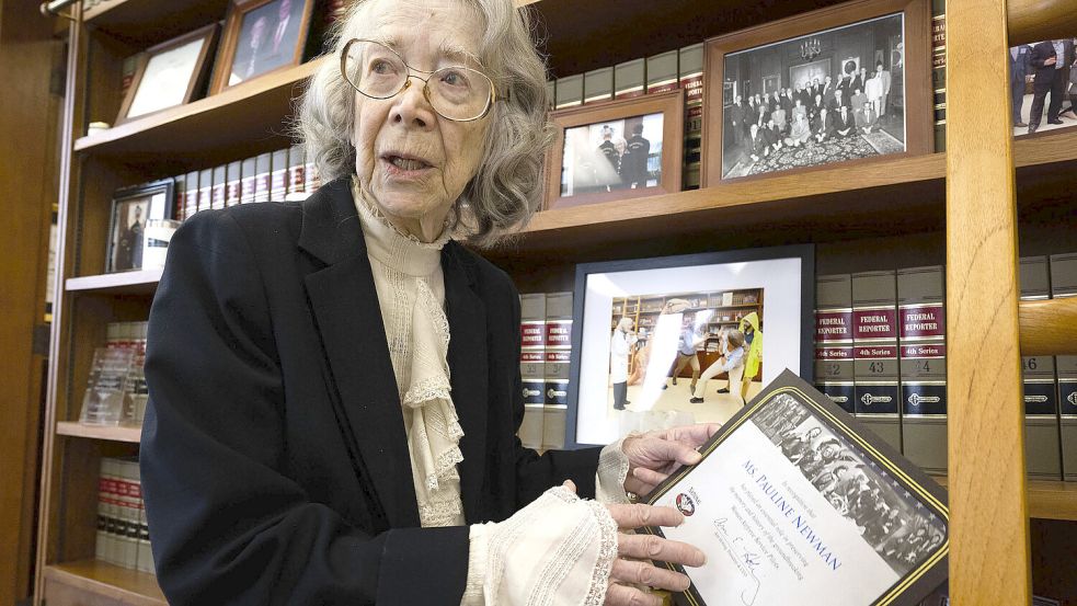 Mit 96 Jahren ist Pauline Newman die älteste Bundesrichterin der USA. Foto: dpa/The Washington Post/Bill O‘Leary