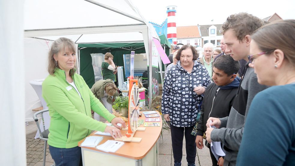 Beim Drehrad konnte man mit ein bisschen Glück etwas gewinnen. Foto: Romuald Banik