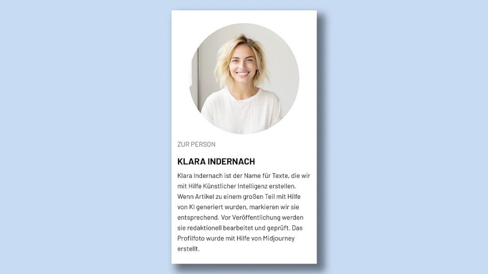 Klara Indernach ist die KI-Reporterin des Kölner-Expresses. Foto: Tobias Schmidt