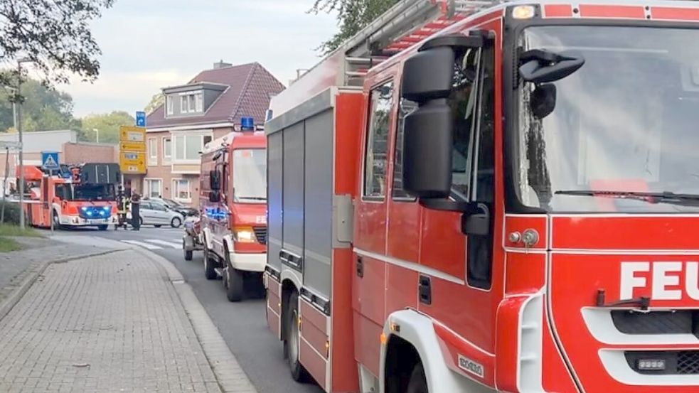 Die Feuerwehr rückte am Mittwoch zu einem Einsatz in Emden aus. Foto: Feuerwehr