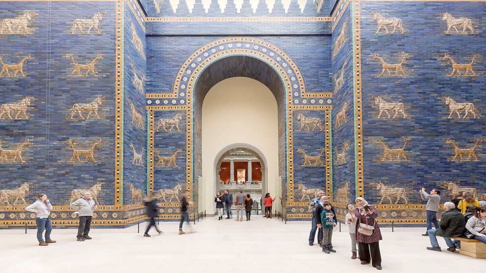 Wird bis 2037 nicht mehr zu sehen sein: Das Ischtar-Tor auf der Museumsinsel Berlin. Foto: Pergamonmuseum Berlin 2018.© Foto: David von Becker