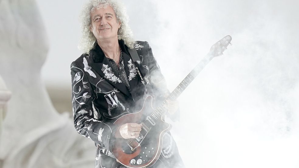 Auf der Bühne zu Hause: Brian May spielt noch immer leidenschaftlich gerne Konzerte. Foto: dpa/PA Wire