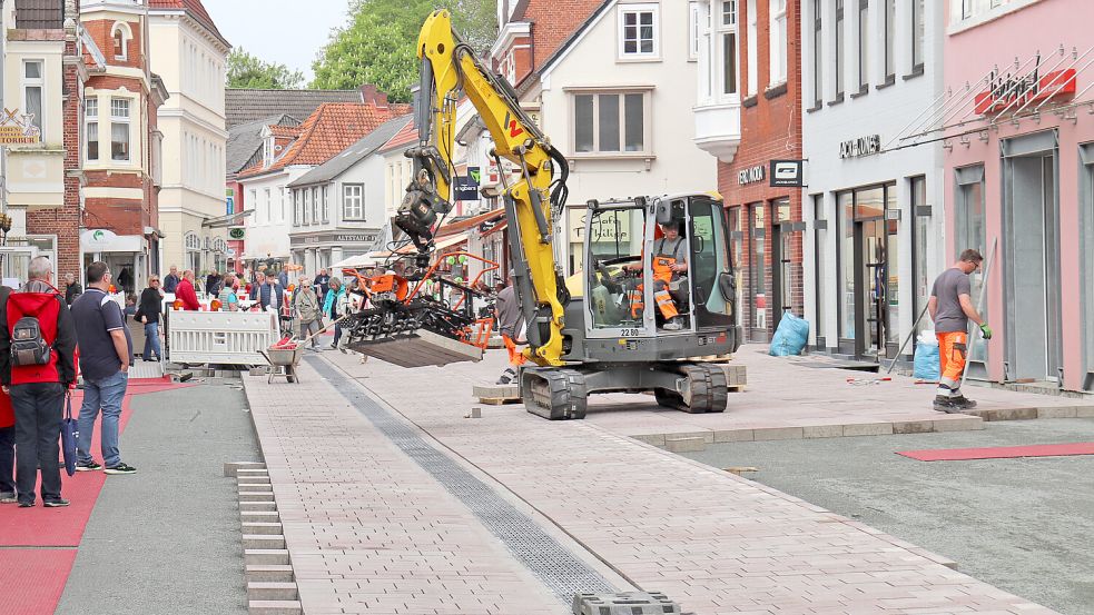 Mehr als elf Millionen Euro bekam die Stadt Aurich vom Bund für die Sanierung der historischen Altstadt. Foto: Heino Hermanns