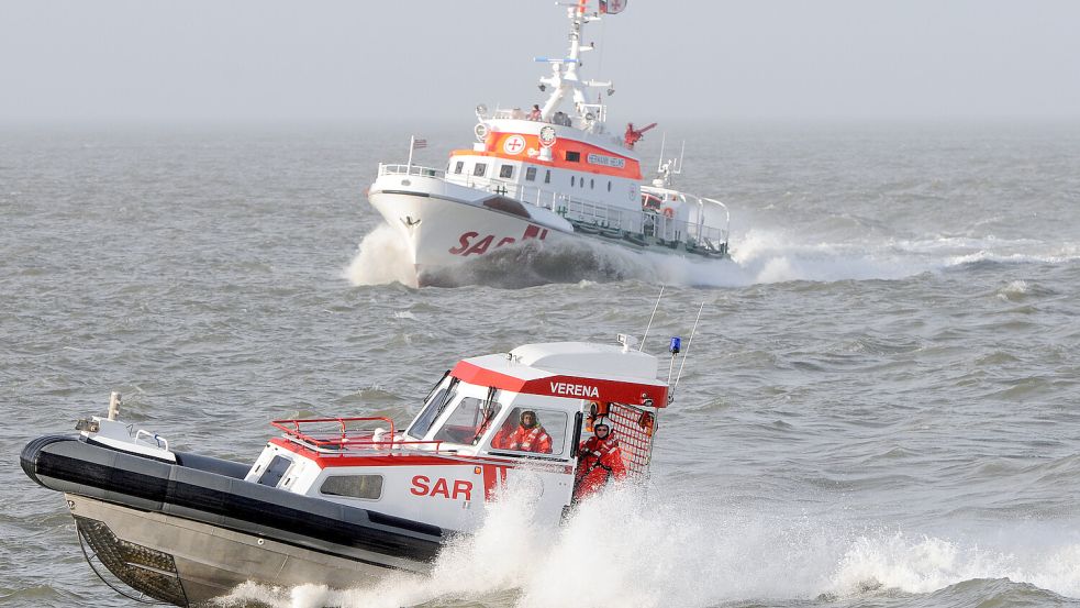 Die Seenotrettung ist nach einer Schiffskollision in der Deutschen Bucht im Einsatz. Foto: dpa/Ingo Wagner