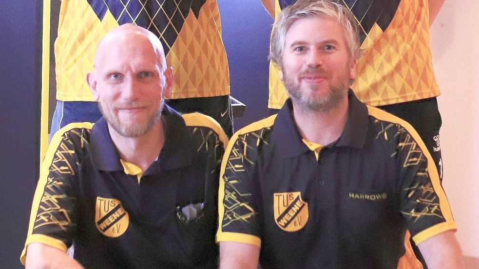 Die erste Mannschaft des TuS Weene wirft mit Dirk Saathoff (vorne von links) und Henning Saathoff in der Bezirksklasse. Dazu gehören auch noch Thorsten Hassel und Karsten Dalhoff.