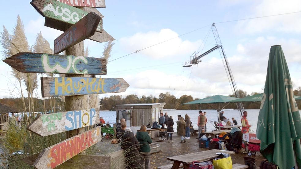 Die Wakeboard-Anlage ist ein beliebter Treffpunkt der Szene. Foto: Aiko Recke
