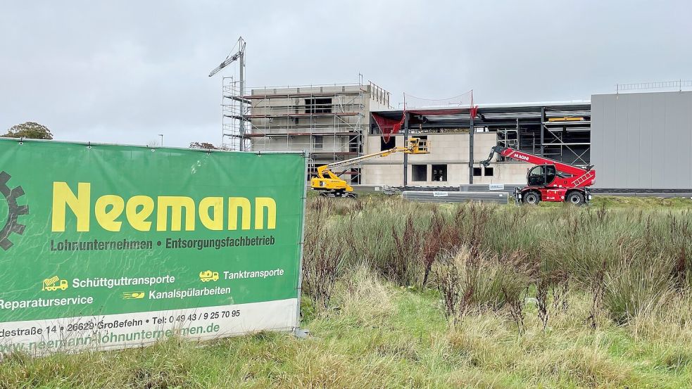 Der Bau an der Segelmacherstraße ist schon relativ weit fortgeschritten.