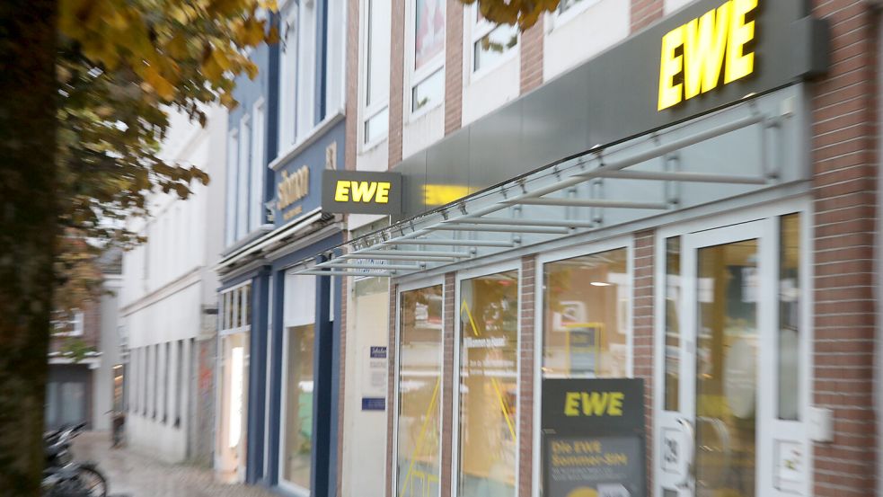 Der EWE-Shop am Auricher Marktplatz. Foto: Romuald Banik