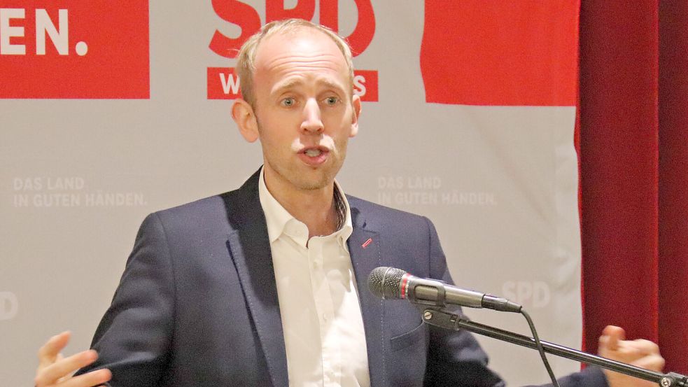 SPD-Bundestagsabgeordneter Dennis Rohde forderte von seiner Partei, den Führungsanspruch in der Regierung auch durchzusetzen als stärkste Kraft im Bundestag. Foto: Heino Hermanns