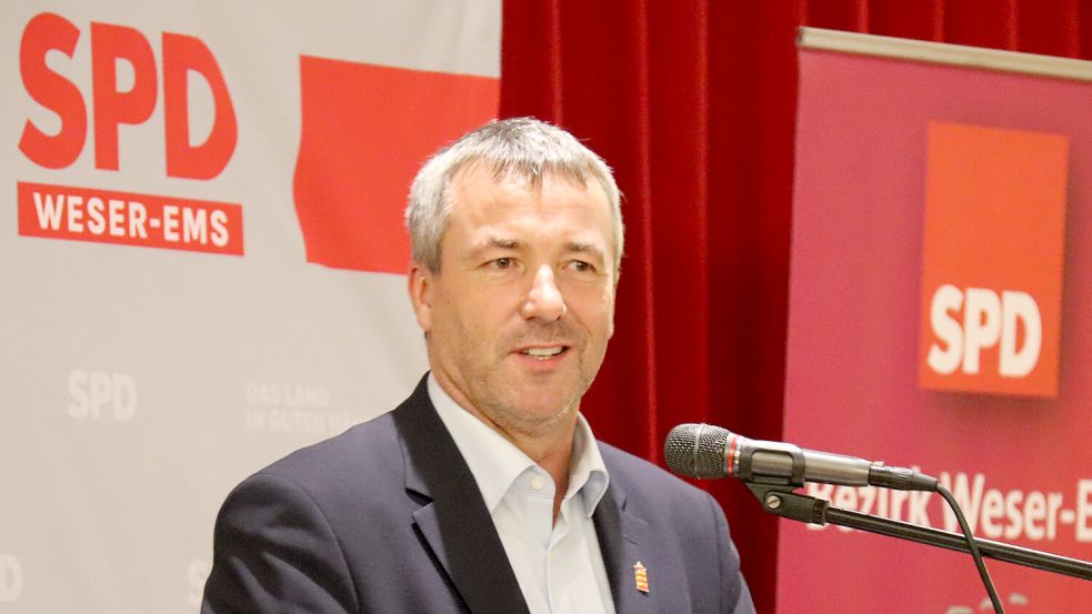 Bundestagsabgeordneter Johann Saathoff ist Vorsitzender des SPD-Unterbezirks Aurich. Foto: Heino Hermanns