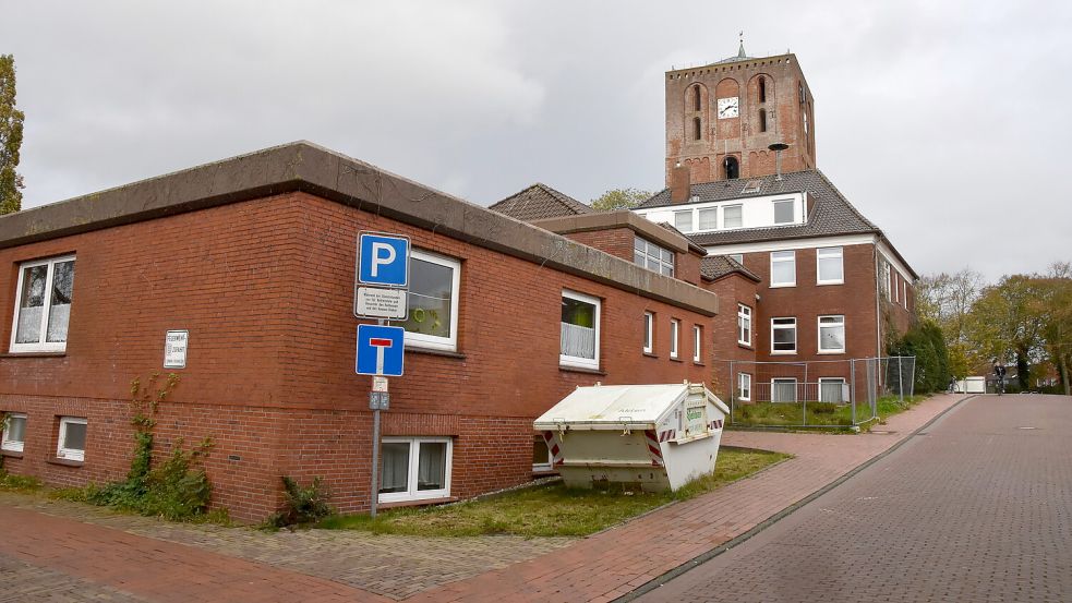 Das Rathaus in Marienhafe wird erweitert. Foto: Thomas Dirks