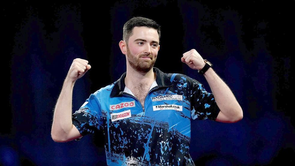 Beim Grand Slam in Wolverhampton war er erfolgreich: Luke Humphries. Foto: John Walton/PA Wire/dpa