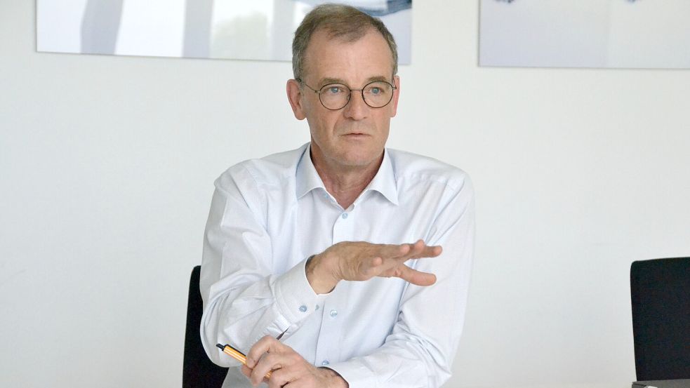 Er war seit 1. Januar 2022 CEO von Enercon: Dr. Jürgen Zeschky. Foto: Aiko Recke