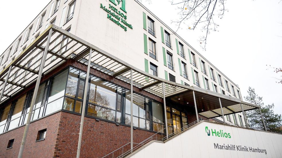 Blick auf die Helios Mariahilf Klinik Hamburg im Stadtteil Heimfeld. Foto: Daniel Bockwoldt/dpa