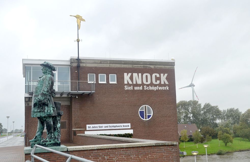 Das Schöpf- und Sielwerk Knock ist eines der Hauptschöpfwerke des Emder Entwässerungsverbands. Foto: Aiko Recke