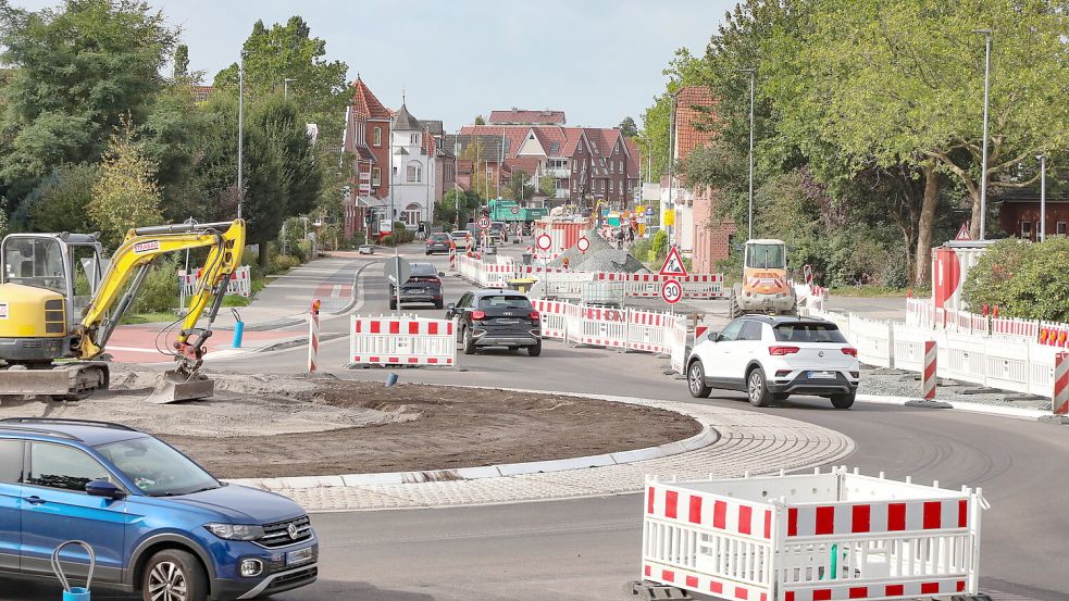 Die Fockenbollwerkstraße in Aurich, hier eine Aufnahme aus dem September. Foto: Romuald Banik