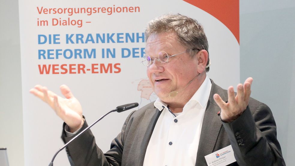 Der niedersächsische Gesundheitsminister Dr. Andreas Philippi sprach im Auricher EEZ zur Krankenhausreform.Foto: Romuald Banik
