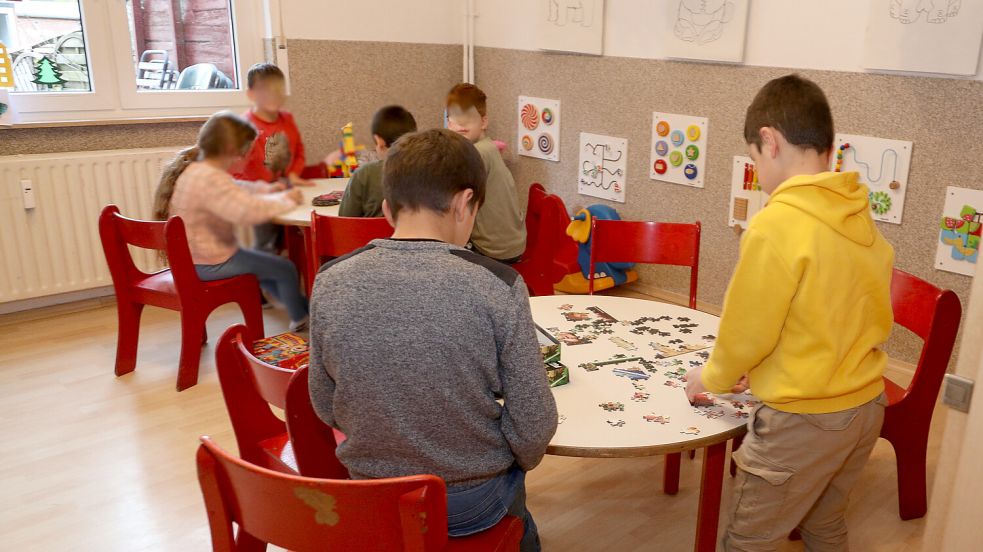 Brettspiele und Puzzles sind bei den Kindern beliebt. Foto: Romuald Banik