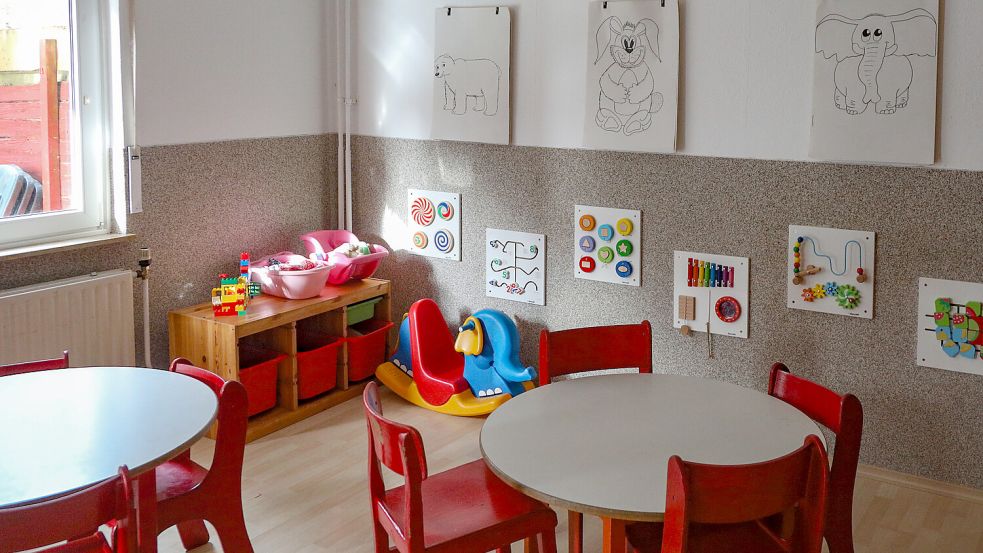 Blick in einen Raum des Kinderschutzbundes in der Auricher Schulstraße. Foto: Romuald Banik