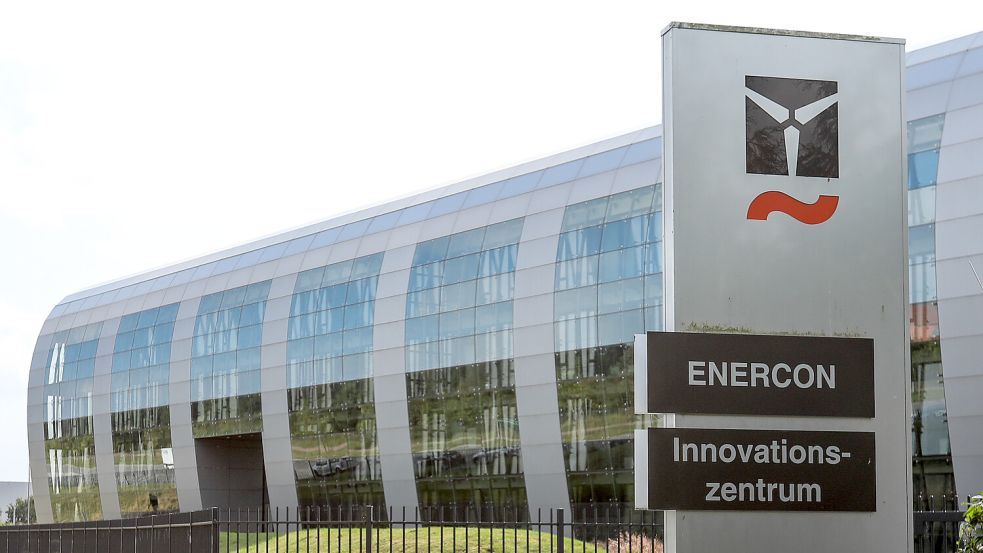 Hier sitzt die Chefetage: Das „Innovationszentrum“ von Enercon in Aurich-Sandhorst. Foto: Romuald Banik