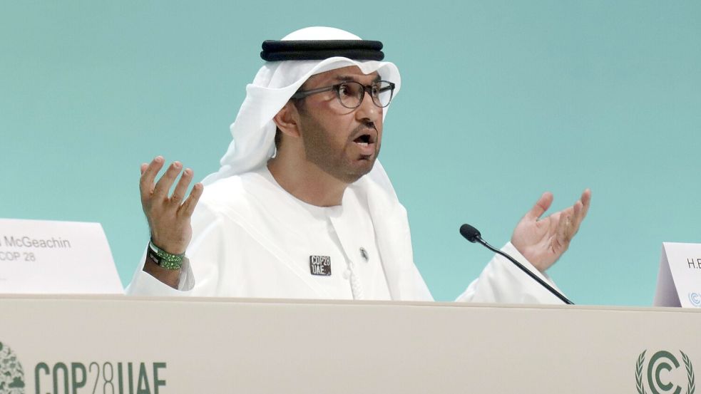 Sultan Al Dschaber ist Gastgeber des Weltklimagipfels in Dubai. Dort haben die politischen Verhandlungen über ein Abschlussdokument begonnen. Foto: Imago Images/Kyodo News
