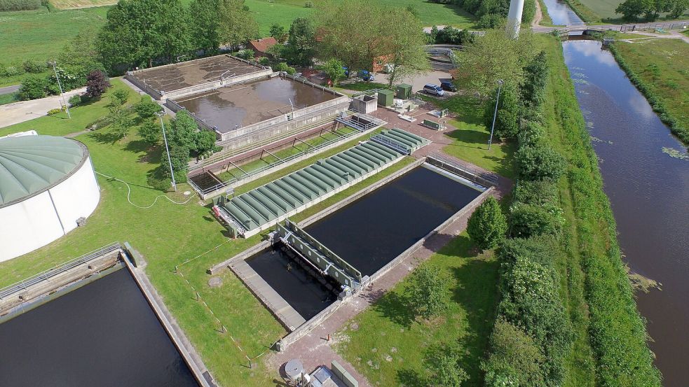 Das Fehntjer Klärwerk wird in den kommenden Jahren erweitert. Foto: EWE