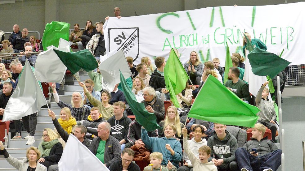 Wallinghausen wird wieder mit einigen Fans in der Arena sein. In der Gruppe treffen die Grün-Weißen auf Aurich und Großefehn. Foto: Bernd Wolfenberg