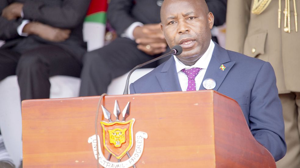 Seit 2020 Präsident von Burundi: Evariste Ndayishimiye Foto: dpa/Xinhua