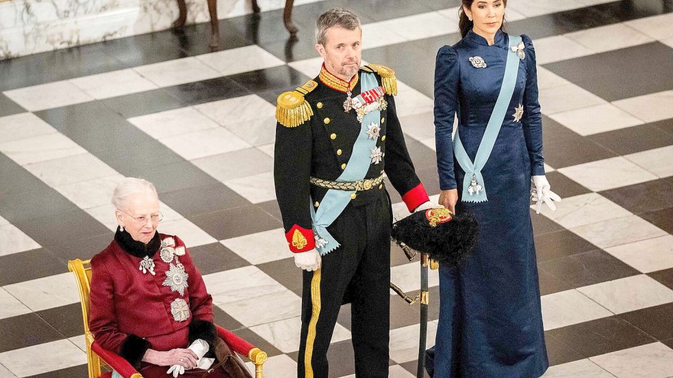 Bisher in der zweiten Reihe: Prinz Frederik folgt am Samstag seiner Mutter Königin Margrethe auf den Thron. Foto: Ida Marie Odgaard / Ritzau Scanpix / AFP