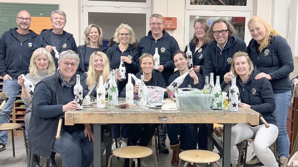 Auch Sternenlicht-Flaschen wurden gebastelt. Foto: privat