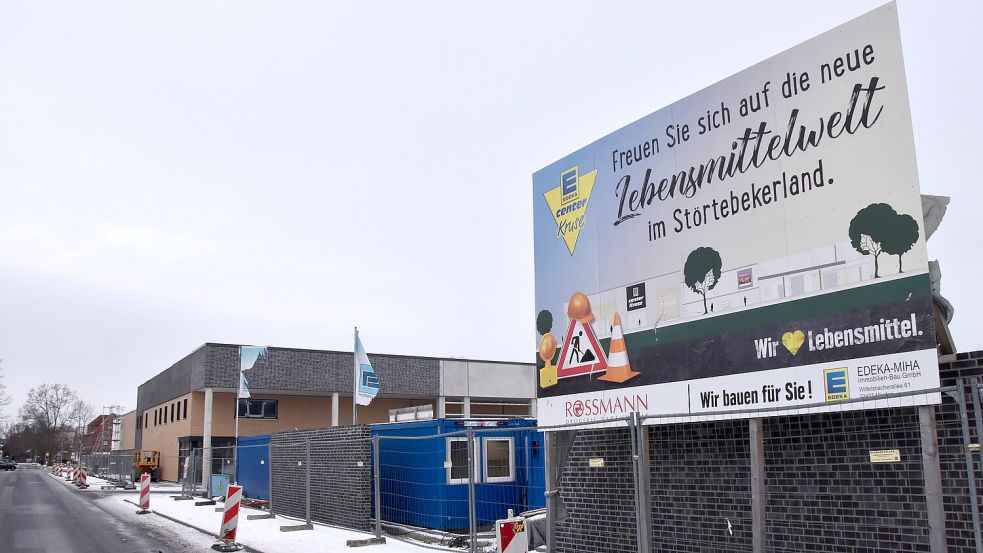 Das neue E-Center liegt an der Rosenstraße in Marienhafe. Foto: Thomas Dirks