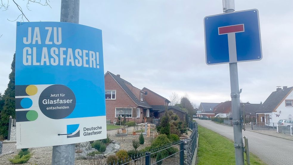 Steckt der Glasfaserausbau in Südbrookmerland in einer Sackgasse? Was die Vorgaben des Anbieters betrifft, könnte es knapp werden. Foto: Holger Janssen