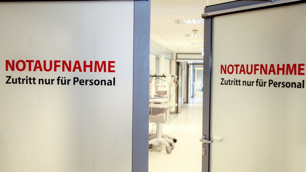 Die Lage in der Notaufnahme des Auricher Krankenhauses steht derzeit in der Diskussion.Foto: Romuald Banik