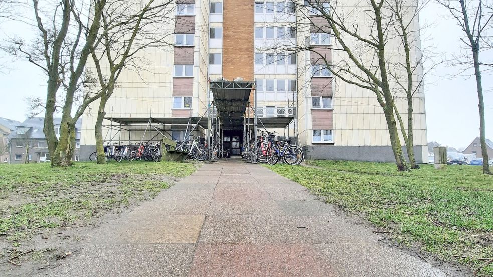 Hier leben Flüchtlinge: in der Danziger Straße 4 in Westerland. Foto: Nils Leifeld
