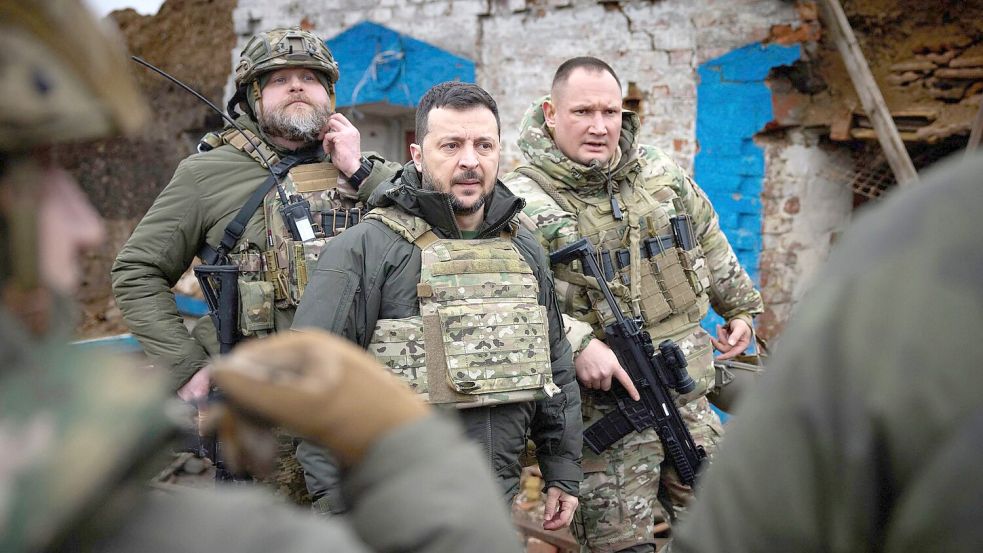 Wolodymyr Selenskyj hat die ukrainische Militärspitze umgebaut. Foto: Uncredited/Ukrainian Presidential Press Office/AP/dpa