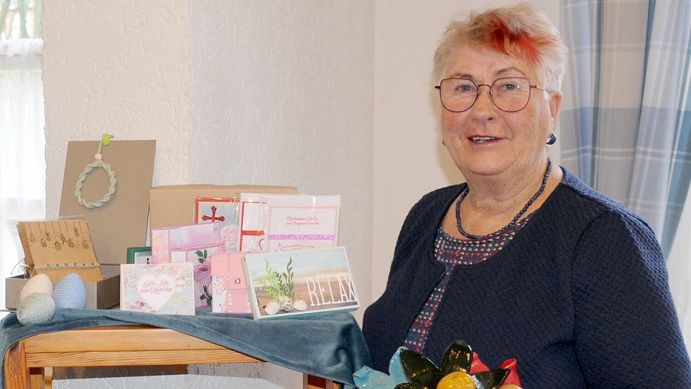 Eröffnet mit ihrem Ostereiermarkt am 24./25. Februar die Veranstaltungssaison im Brakhuis: Die Wallster Kulturbeauftragte Karin Schwarz hat zwölf Aussteller begeistern können. Foto: Udo Hippen