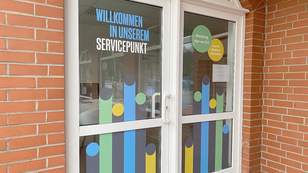 Der Servicepunkt in Ihlowerfehn ist derzeit geschlossen. Foto: Christin Wetzel