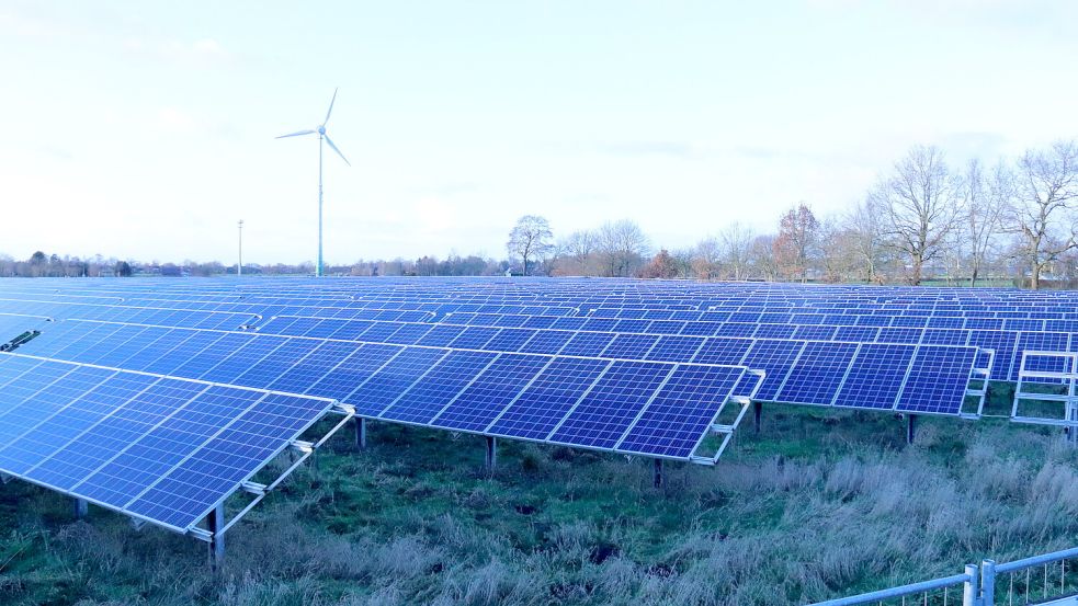 Im Anschluss an die bestehende, zwei Hektar große Anlage soll der neue Solarpark errichtet werden. Foto: Hermanns