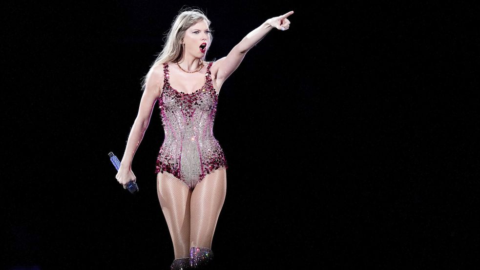 Rechte US-Medien verbreiten seit ein paar Wochen viele Verschwörungsmythen über Taylor Swift. Foto: AP/Natacha Pisarenko