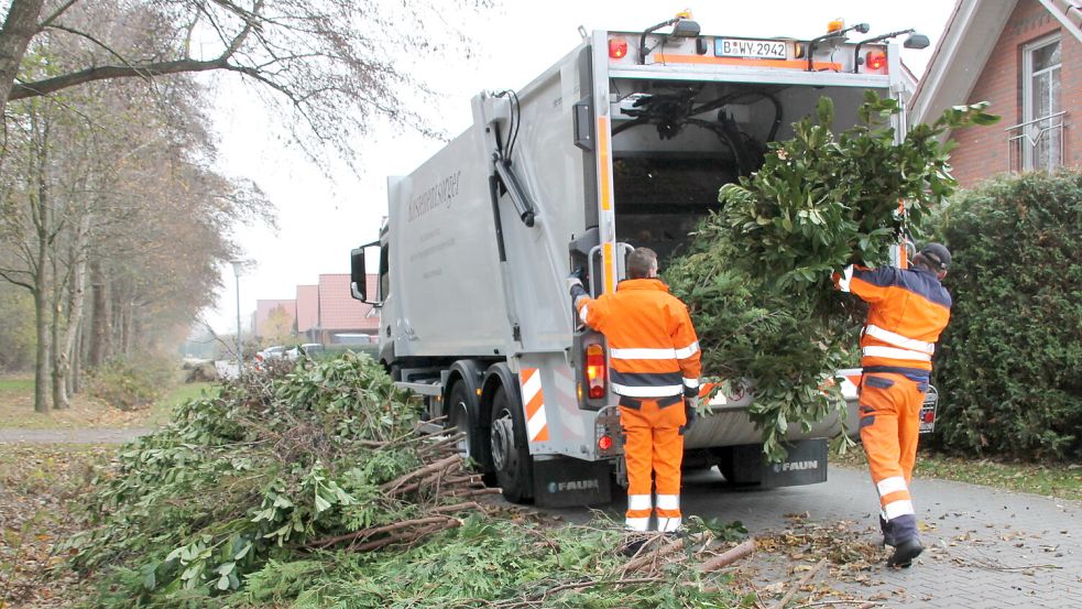 Grünschnitt wird in den kommenden Wochen abgeholt. Foto: Landkreis Aurich