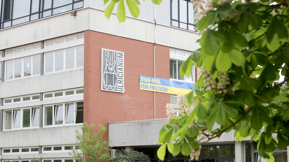 Die Außenstelle des Gymnasiums Ulricianum in Aurich-Egels. Foto: Romuald Banik