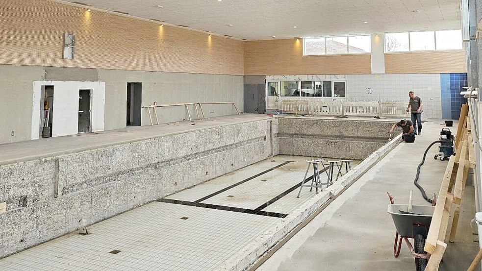Nach Ansicht der SPD/Moin-Gruppe sollten junge Brookmerlander das sanierte Störtebeker-Bad nach seiner Wiedereröffnung zeitlich begrenzt kostenlos nutzen können. Foto: Samtgemeinde