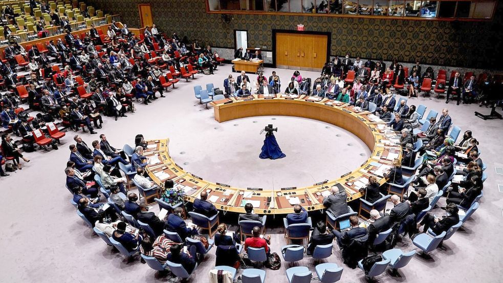 Der Weltsicherheitsrat stimmte in New York über die Forderung nach einer Waffenruhe im Gazastreifen ab. Foto: John Minchillo/AP/dpa