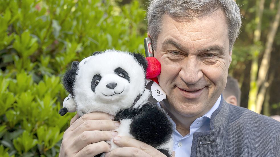 Bayerns Ministerpräsident Markus Söder erkundete die Kultur in China. Neben Pandabären befasste sich der Regionalpolitiker auch mit der chinesischen Esskultur. Foto: dpa