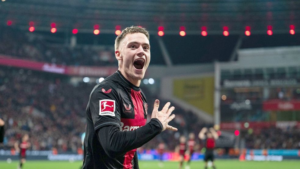 Hat in Leverkusen noch Vertrag bis zum Sommer 2027: Top-Talent Florian Wirtz. Foto: Marius Becker/dpa